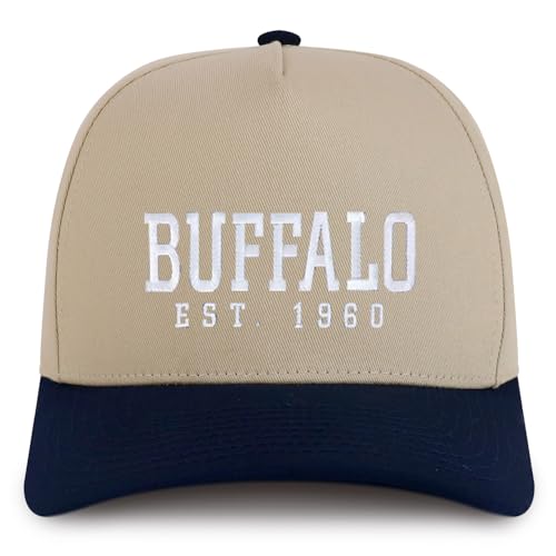 Trendy Apparel Shop Buffalo Est.1960 Embroidered 5 Panel Structured Baseball Cap