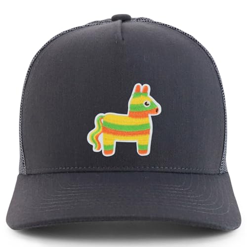 Trendy Apparel Shop Mexican Fiesta Pinata Donkey Embroidered Patch Trucker Cap