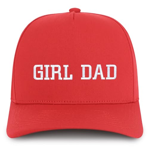 Trendy Apparel Shop Girl Dad Embroidered 5 Panel High Profile Structured Snapback Cap