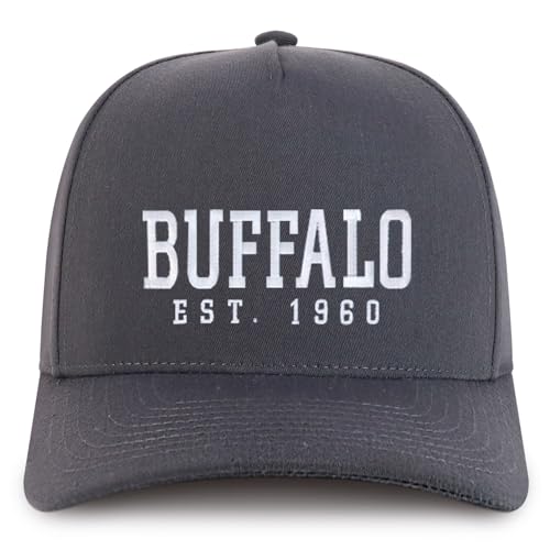 Trendy Apparel Shop Buffalo Est.1960 Embroidered 5 Panel Structured Baseball Cap