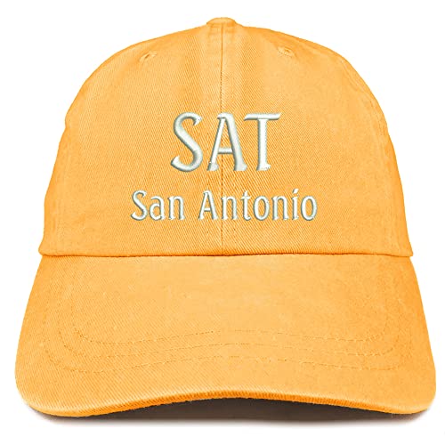 Trendy Apparel Shop SAN San Antonio Embroidered Pigment Dyed Washed Baseball Cap