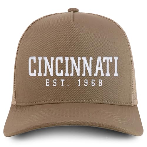 Trendy Apparel Shop Cincinnati Est.1968 Embroidered 5 Panel Snapback Trucker Cap