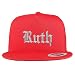 Trendy Apparel Shop Ruth Old English 5 Panel Flatbill Trucker Cap