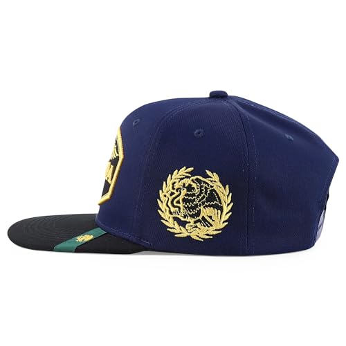 Trendy Apparel Shop Mexico States with Eagle Embroidered Flatbill Snapback Cap