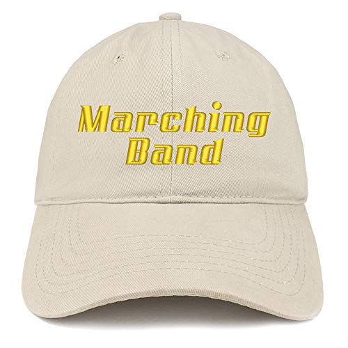 Trendy Apparel Shop Marching Band Embroidered Soft Crown 100% Brushed Cotton Cap