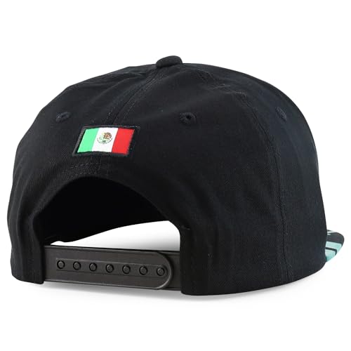 Trendy Apparel Shop Mexico States Auto License Plate Theme Flat Bill Snapback Cap