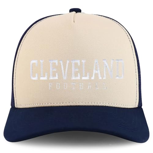 Trendy Apparel Shop Cleverland Embroidered 5 Panel Snapback Trucker Cap