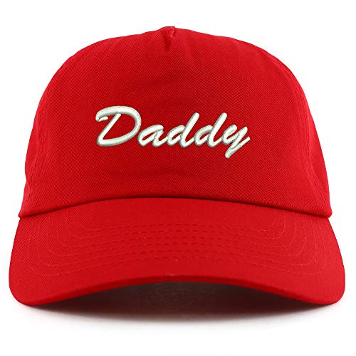 Trendy Apparel Shop Daddy Script Embroidered 5 Panel Unstructured Soft Crown Baseball Cap