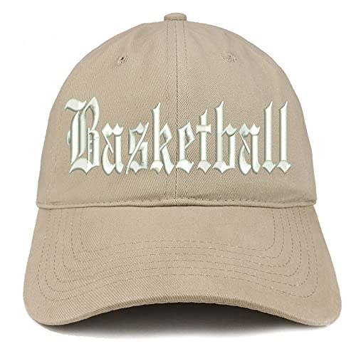 Trendy Apparel Shop Old English Basketball Low Profile Soft Cotton Baseball Cap