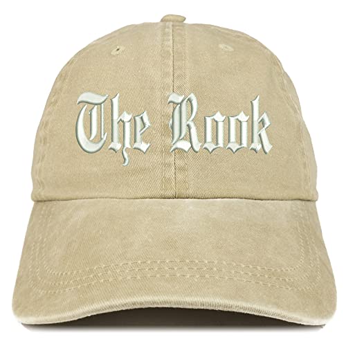 Trendy Apparel Shop The Rook Old English Embroidered Pigment Dyed Washed Baseball Cap
