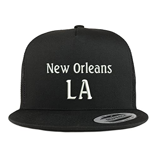 Trendy Apparel Shop New Orleans LA Embroidered 5 Panel Flatbill Trucker Cap