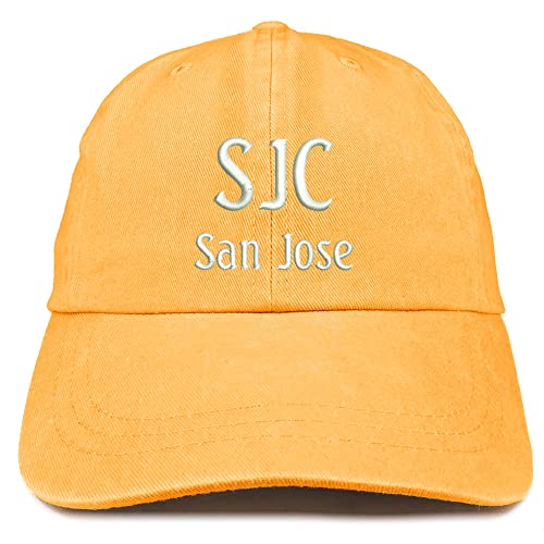 Trendy Apparel Shop SJC San Jose Embroidered Pigment Dyed Washed Baseball Cap