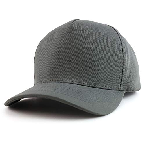 Trendy Apparel Shop Oversized Big 5 Panel Cotton Structured Baseball Cap