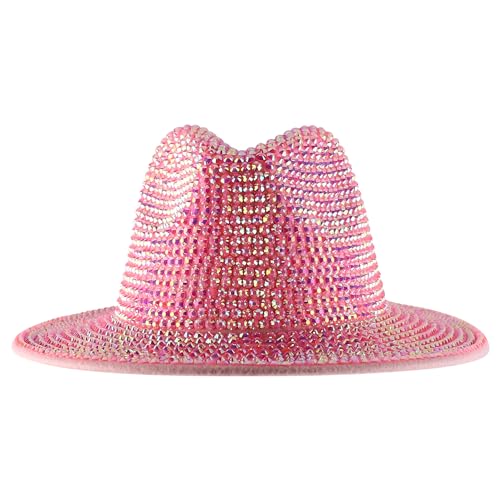 Trendy Apparel Shop Rhinestone Studded Bling Western Cowboy Cowgirl Hat