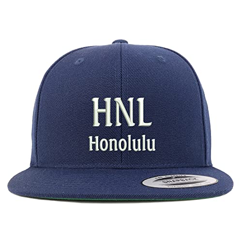 Trendy Apparel Shop HNL Honolulu Embroidered Flatbill Snapback