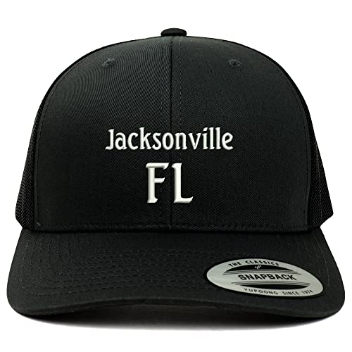 Trendy Apparel Shop Jacksonville FL Embroidered Retro Fit Trucker Mesh Cap