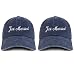 Trendy Apparel Shop Just Married Embroidered Pigment Dyed Cotton Couple 2 Pc Cap Set