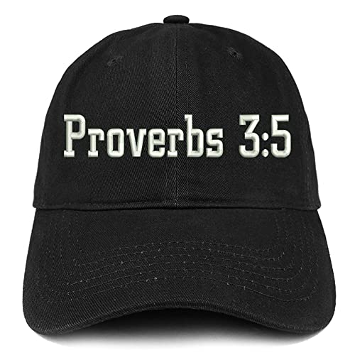 Trendy Apparel Shop Proverbs 3:5 Low Profile Soft Cotton Baseball Cap