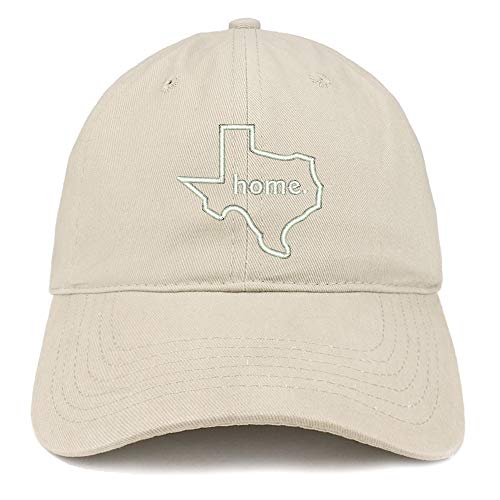 Trendy Apparel Shop Texas Home Embroidered 100% Cotton Adjustable Cap Dad Hat