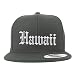 Trendy Apparel Shop Hawaii State Old English Embroidered Flatbill Snapback