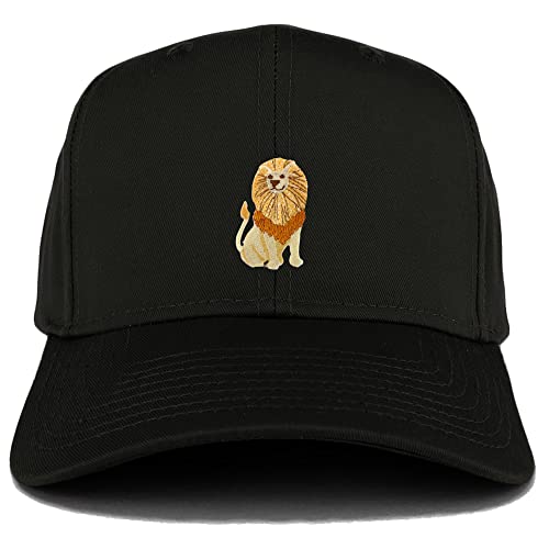 Trendy Apparel Shop Lion Patch Strutured Baseball Cap