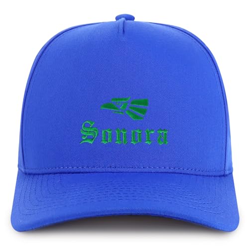 Trendy Apparel Shop Sonora State of Mexico Embroidered 5 Panel Structured Baseball Cap