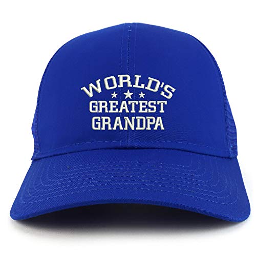 Trendy Apparel Shop World's Greatest Grandpa Structured High Profile Trucker Cap
