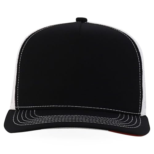 Trendy Apparel Shop 5 Panel Structured Trucker Cap with Mexico Flag Design Undervisor