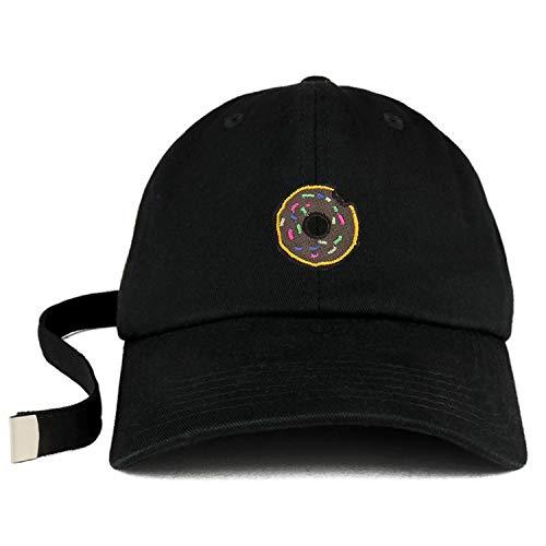 Trendy Apparel Shop Donut Patch Unstructured Extra Long Strap Dad Hat
