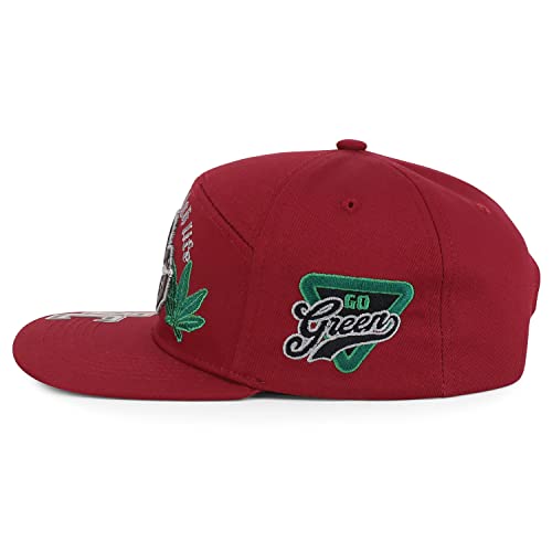 Trendy Apparel Shop Livin The High Life Embroidered Flatbill Snapback Cap