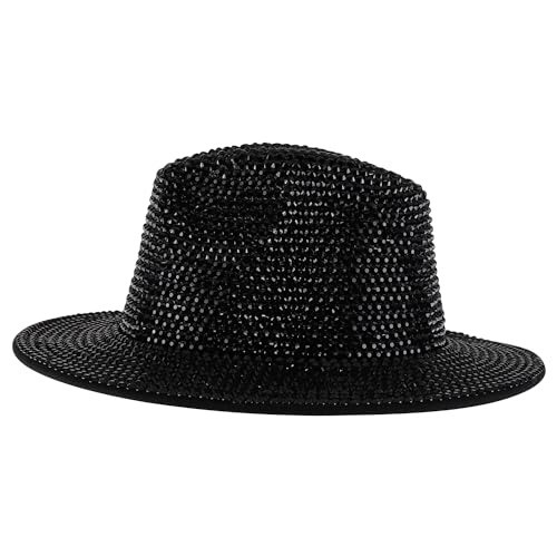 Trendy Apparel Shop Rhinestone Studded Bling Western Cowboy Cowgirl Hat