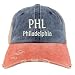 Trendy Apparel Shop PHL Philadelphia Embroidered Frayed Bill Trucker Mesh Back Cap