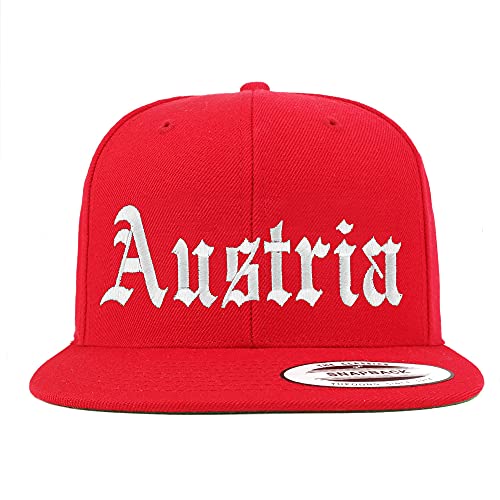 Trendy Apparel Shop Austria Old English Embroidered Flatbill Snapback