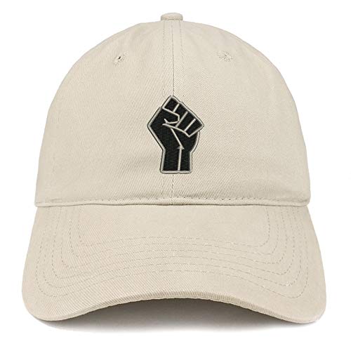 Trendy Apparel Shop Adult FIST Embroidered Soft Crown 100% Brushed Cotton Cap