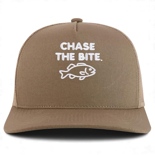 Trendy Apparel Shop Chase The Bite Embroidered 5 Panel Snapback Trucker Cap
