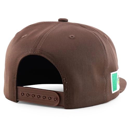 Trendy Apparel Shop Mexico El Tri Soccer Theme Embroidered Flatbill Snapback Cap