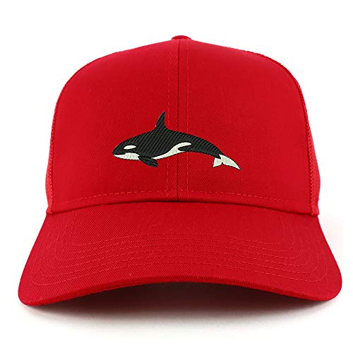 Trendy Apparel Shop Orca Killer Whale Structured High Profile Trucker Cap