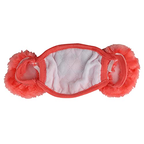 Trendy Apparel Shop Kids Winter Animal Face Breathable Bear Fur Mask & Earmuffs