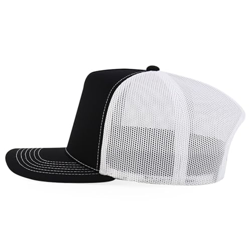 Trendy Apparel Shop 5 Panel Structured Trucker Cap with Mexico Flag Design Undervisor