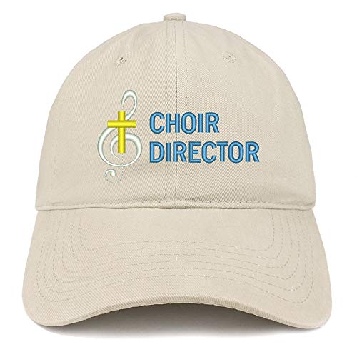 Trendy Apparel Shop Choir Director Embroidered Soft Crown 100% Brushed Cotton Cap