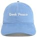 Trendy Apparel Shop Seek Peace Embroidered Cotton Unstructured Low Profile Dad Hat