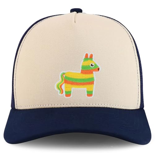 Trendy Apparel Shop Mexican Fiesta Pinata Donkey Embroidered Patch Trucker Cap