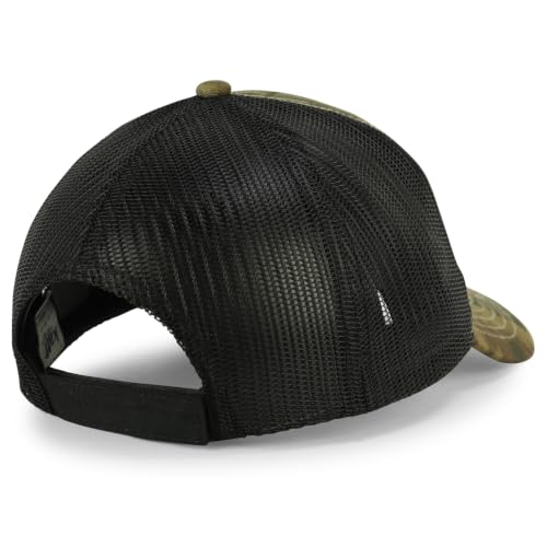 Trendy Apparel Shop Hunting Camouflage Adjustable Mesh Back Tucker Cap