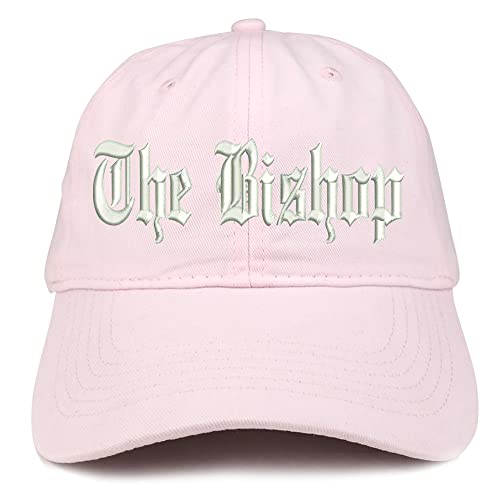 Trendy Apparel Shop The Bishop Old English Low Profile Soft Cotton Baseball Cap