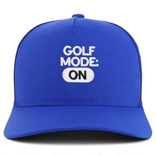 Trendy Apparel Shop Golf Mode On Embroidered 5 Panel Snapback Trucker Cap