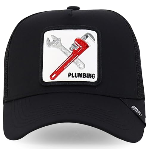 Trendy Apparel Shop 5 Panel Structured Tool Theamed Design Trucker Cap