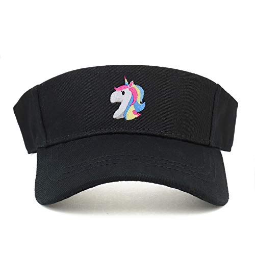 Trendy Apparel Shop Unicorn Patch Cotton Infant Summer Visor Cap