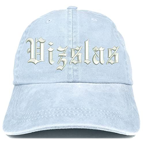 Trendy Apparel Shop Old English Vizslas Washed Pigment Dyed Baseball Cap