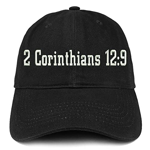 Trendy Apparel Shop 2 Corinthians 12:9 Low Profile Soft Cotton Baseball Cap