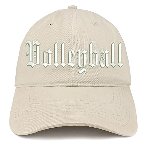 Trendy Apparel Shop Old English Volleyball Low Profile Soft Cotton Baseball Cap